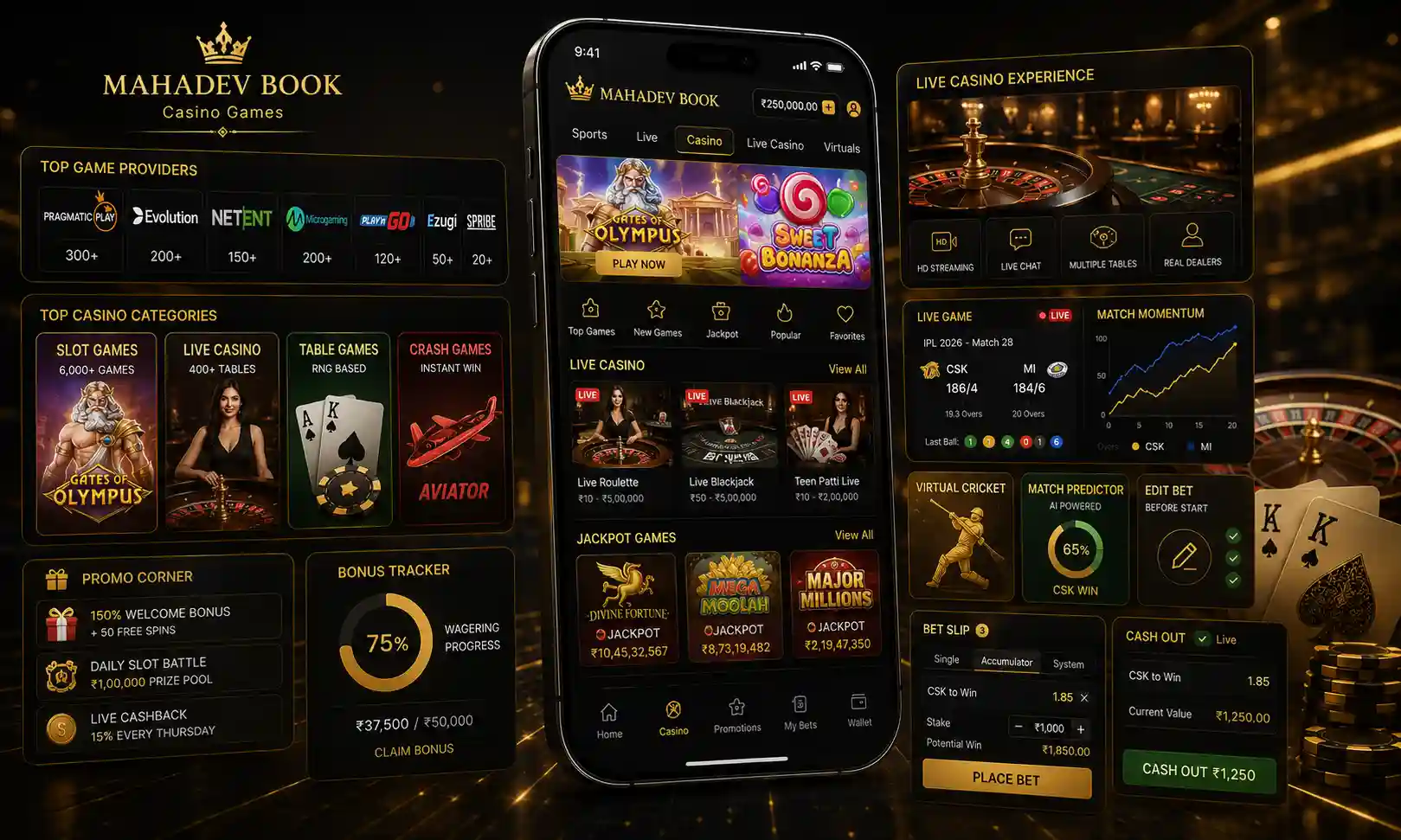 Premium casino for Indian players only on mahadev book